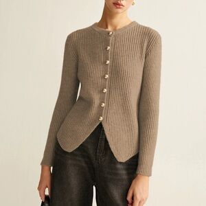 Commense Button-down split  Cardigan - Gray size S